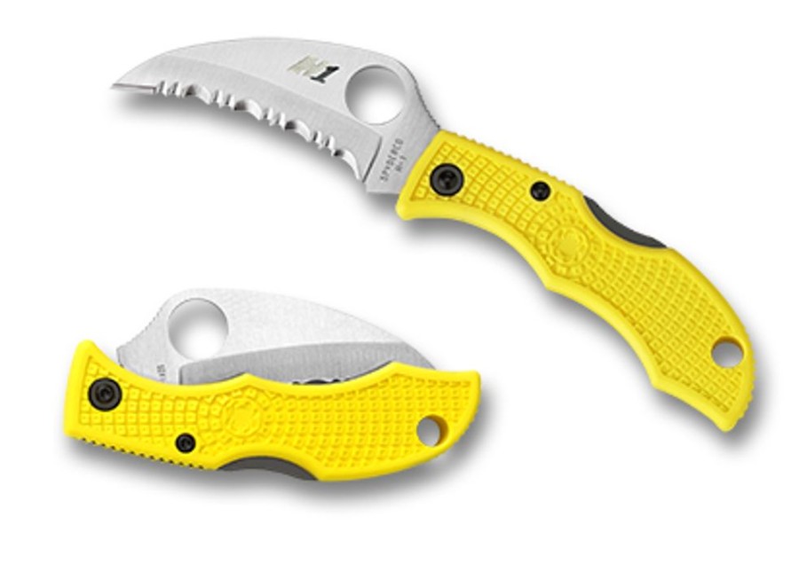 Intent Spyderco | Ladybug® 3 Salt® Hawkbill Frn Yellow