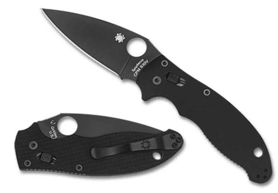 General Spyderco | Manix® 2 Black G-10/Black Blade