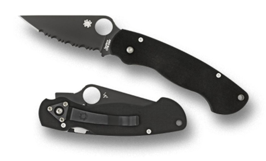 General Spyderco | Para Military® Black Blade