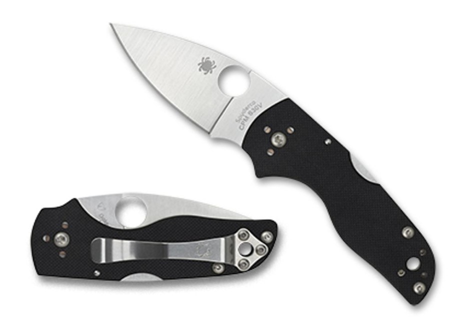 General Spyderco | Lil' Native® G-10 Black Mid Back Lock