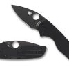 General Spyderco | Lil' Native® G-10 Black/Black Blade