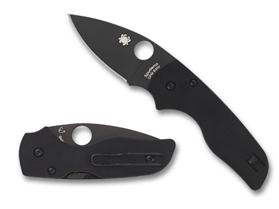 General Spyderco | Lil' Native® G-10 Black/Black Blade