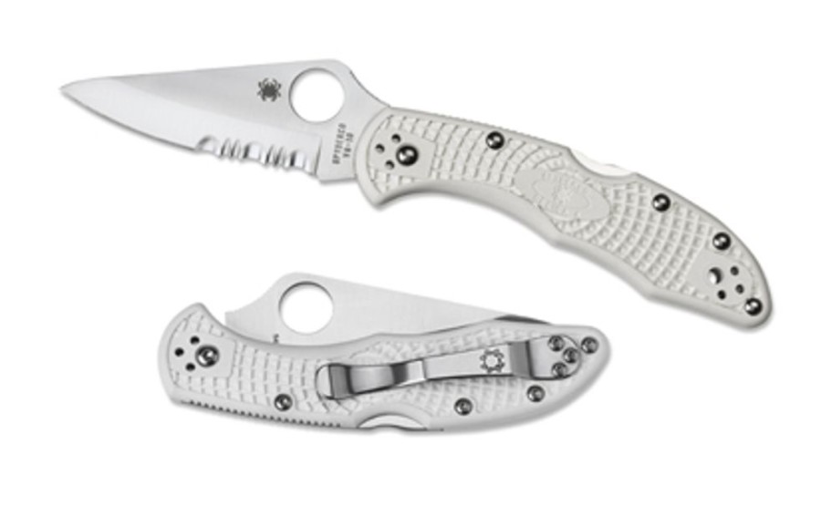 General Spyderco | Delica® 4 White Frn