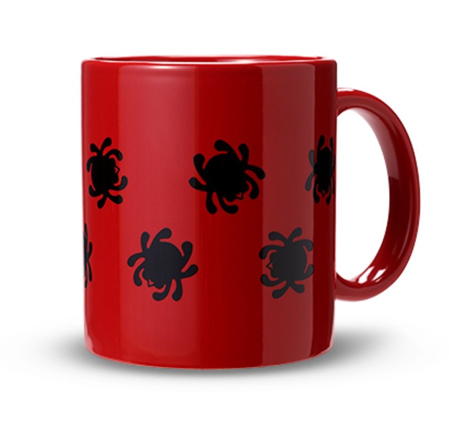 General Spyderco | Spyderco Mug Red W/Black Bugs