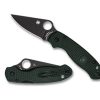 General Spyderco | Para® 3 Lightweight Deep Forest Green Frn Cpm Cru-Wear Black Blade Exclusive