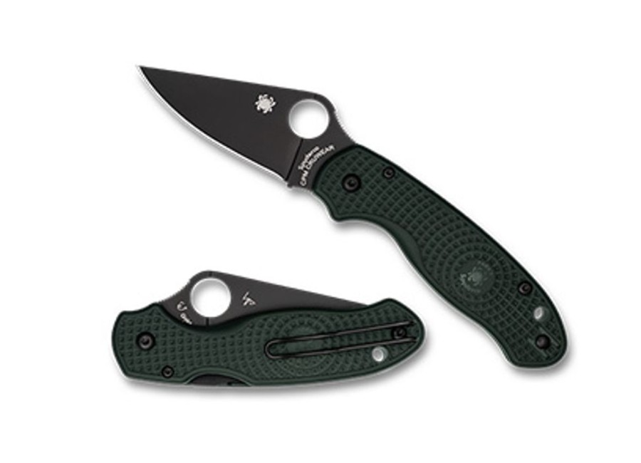 General Spyderco | Para® 3 Lightweight Deep Forest Green Frn Cpm Cru-Wear Black Blade Exclusive