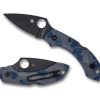 General Spyderco | Dragonfly™ 2 Gray-Blue Zome Super Blue Lightweight Black Blade Sprint Run™