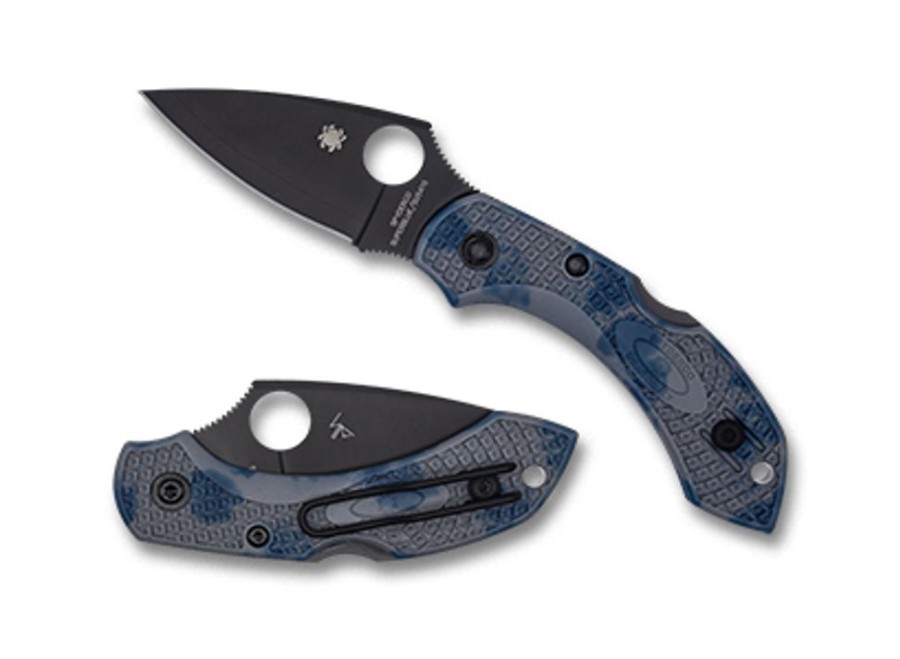 General Spyderco | Dragonfly™ 2 Gray-Blue Zome Super Blue Lightweight Black Blade Sprint Run™