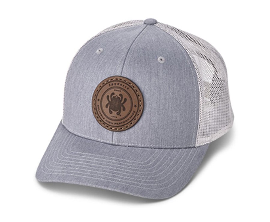 General Spyderco | Trucker Hat Gray/Gray With Spyderco Patch