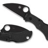 Intent Spyderco | Manbug® Wharncliffe Black Blade