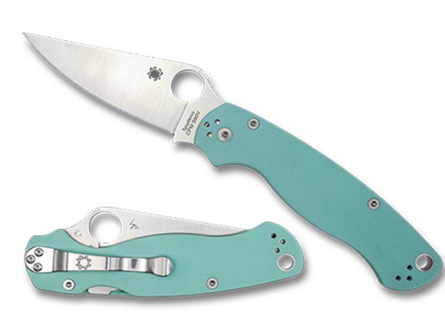 General Spyderco | Para Military® 2 Teal G-10 Cpm S90V Exclusive