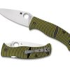 General Spyderco | Caribbean™ G-10 Black/Yellow Leaf