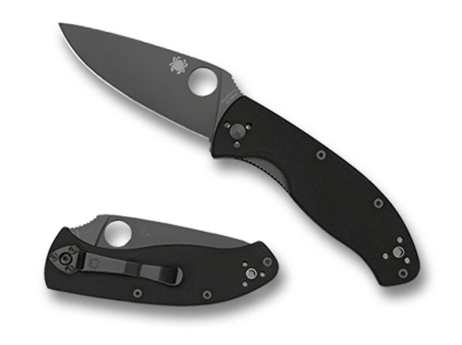 General Spyderco | Tenacious® G-10 Black/Black Blade