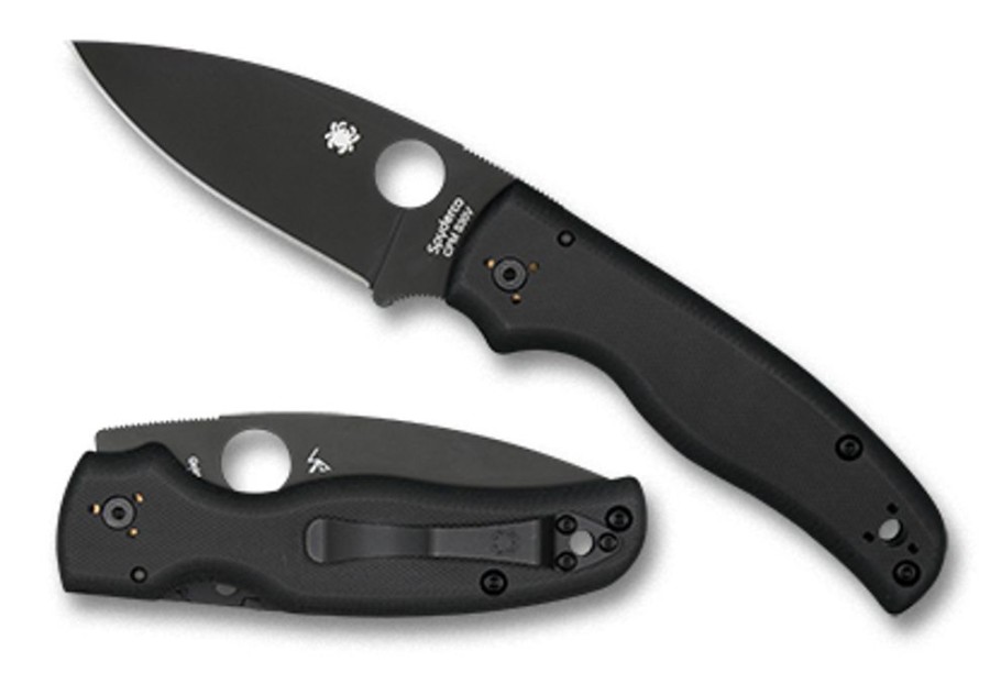 General Spyderco | Shaman® G-10 Black/Black Blade