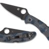 General Spyderco | Delica® 4 Gray-Blue Zome Super Blue Black Blade Sprint Run™