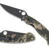 General Spyderco | Military™ Model G-10 Camo/Black Blade