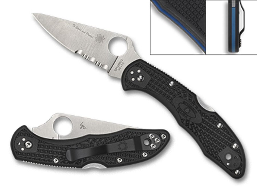 General Spyderco | Delica® 4 Lightweight Thin Blue Line