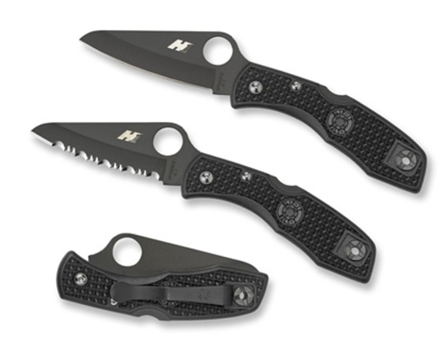 General Spyderco | Salt® 1 Frn Black/Black Blade