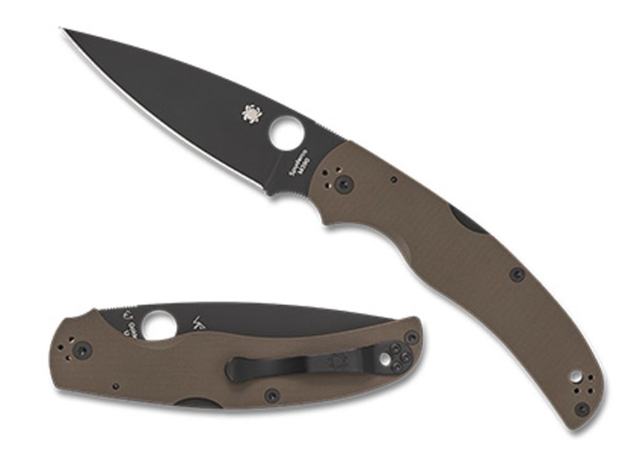 General Spyderco | Native Chief™ Brown G-10 M390 Black Blade Sprint Run