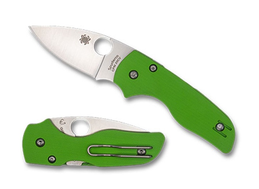 General Spyderco | Lil' Native® Neon Green G-10 Cpm 20Cv Exclusive