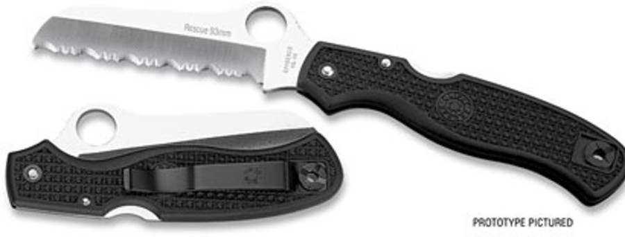 General Spyderco | Rescue™ 93Mm Black Frn