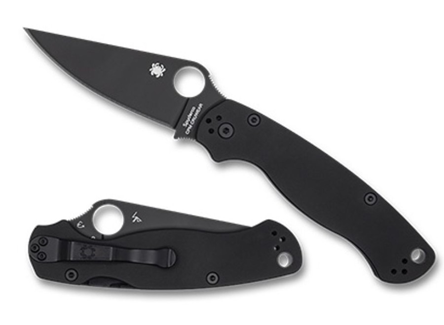 General Spyderco | Para Military® 2 Smooth G-10 Cpm Cru-Wear Black Blade Exclusive