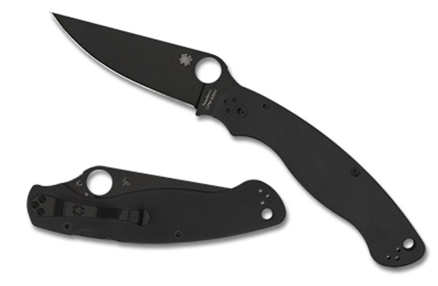 General Spyderco | Military™ 2 Black G-10 Black Blade