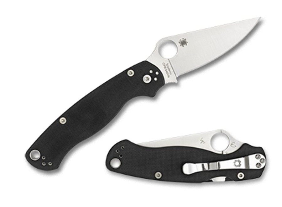 General Spyderco | Para Military® 2 Left Hand G-10 Black