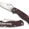 General Spyderco | Para Military® 2 Red Fat Carbon Fiber Cpm M4 Black Blade Exclusive