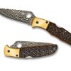 General Spyderco | Endura® Damascus Jigged Bone Sprint Run™