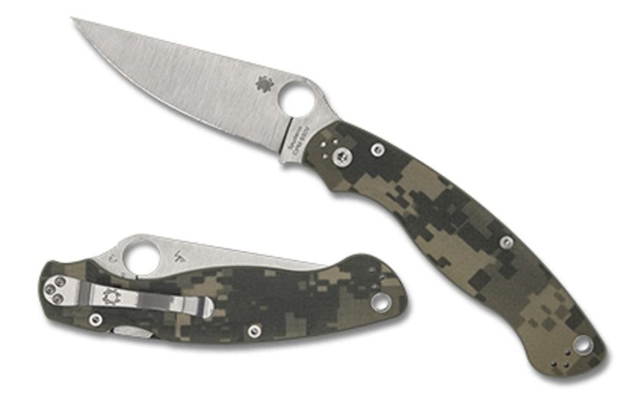 General Spyderco | Military™ 2 Camo G-10 Plainedge