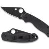 General Spyderco | Para® 3 G-10 Black/Black Blade