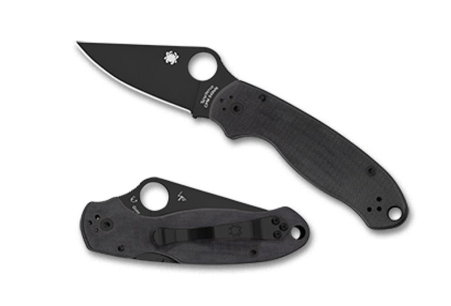 General Spyderco | Para® 3 G-10 Black/Black Blade