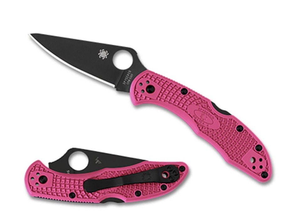 General Spyderco | Delica® 4 Frn Pink Black Blade