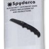 Intent Spyderco | Autonomy™ Parts Kit Black