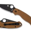 General Spyderco | Para® 3 Coyote Brown G-10 Cpm 10V Black Blade Exclusive