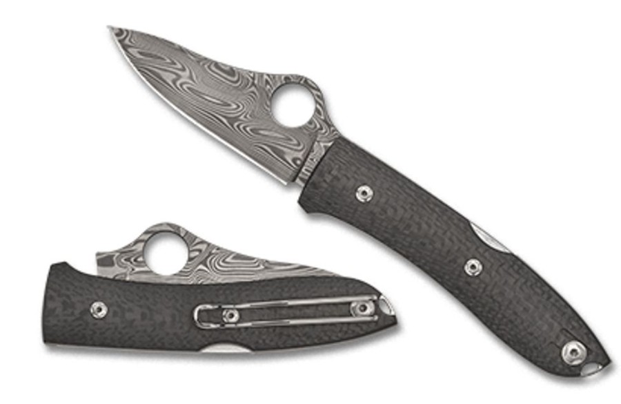 General Spyderco | Spyopera™ Carbon Fiber Thor™ Damascus