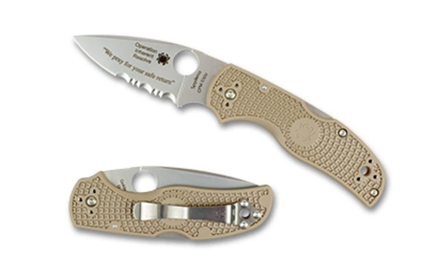 Intent Spyderco | Native® 5 Frn Brown Operation Inherent Resolve