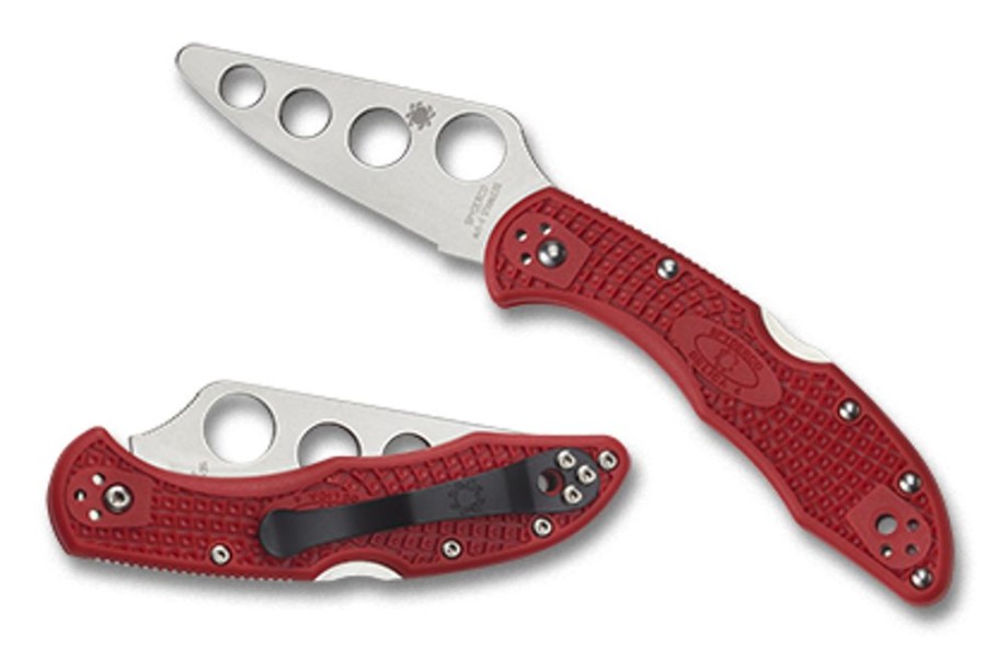 General Spyderco | Delica® 4 Frn Red Trainer