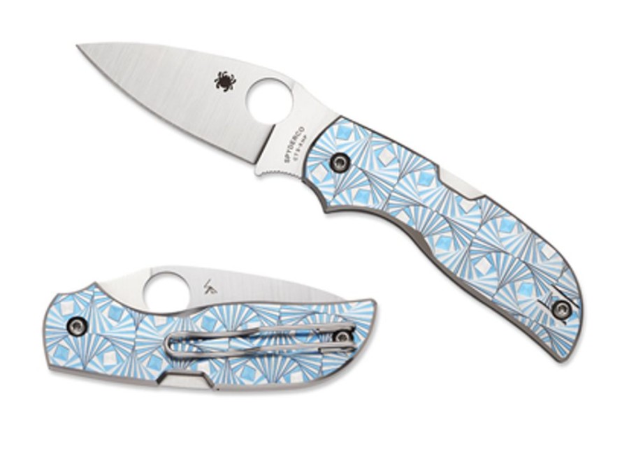 General Spyderco | Chaparral® Stepped Ti Blue