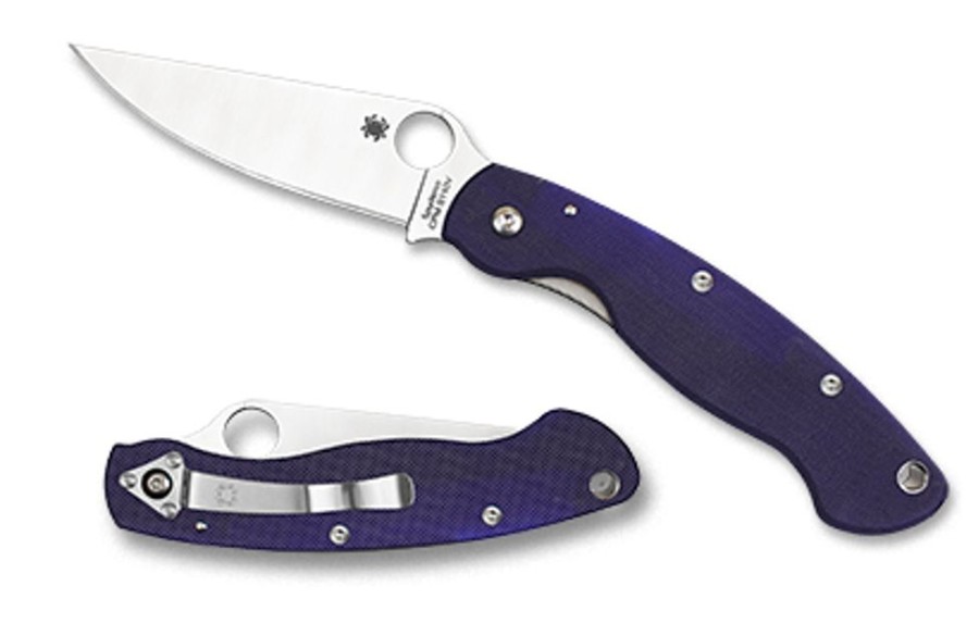 General Spyderco | Military™ Model G-10 Dark Blue Cpm S110V