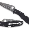 General Spyderco | Endura® 4 Black Pakkawood Damascus Exclusive