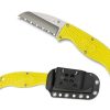 General Spyderco | Enuff™ Salt® Frn Yellow Sheepfoot