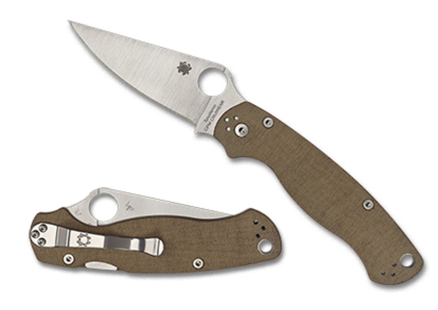 General Spyderco | Para Military® 2 Cpm Cru-Wear Micarta