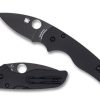 General Spyderco | Lil' Native® Smooth Black G-10 Cpm Cru-Wear Black Blade Exclusive