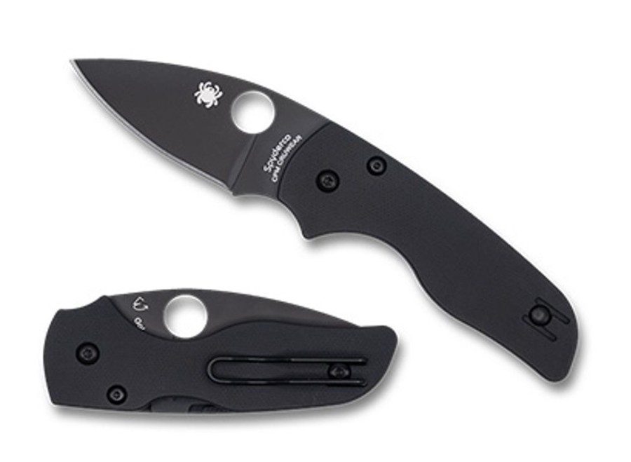 General Spyderco | Lil' Native® Smooth Black G-10 Cpm Cru-Wear Black Blade Exclusive