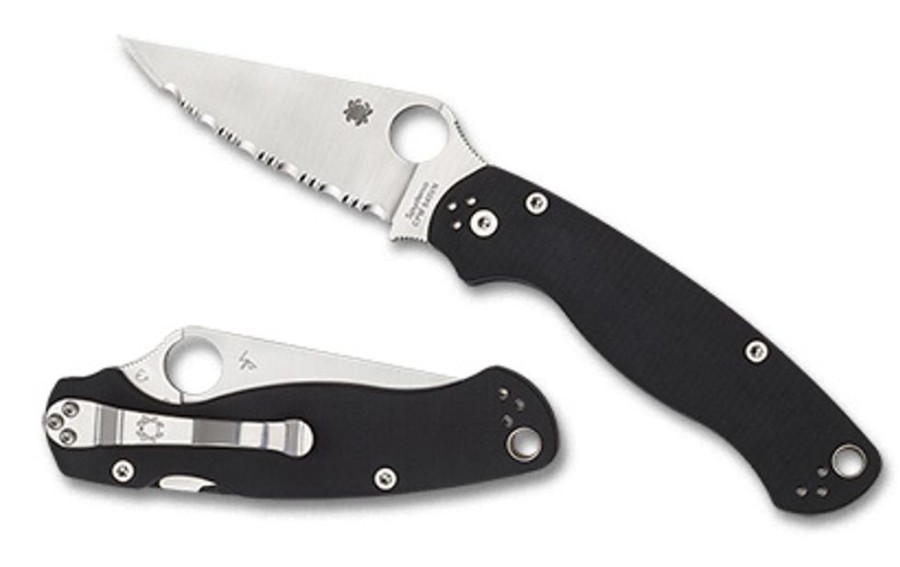 General Spyderco | Para Military® 2 Black G-10 Spyderedge™